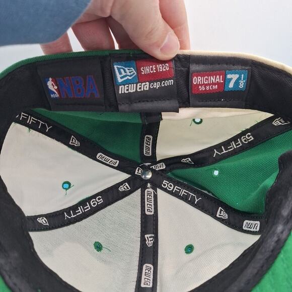 Vintage New Era 59Fifty Boston Celtics Antoine Walker Fitted Hat Cap 7 1/8 - Picture 8 of 8